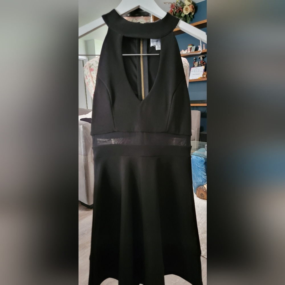 Elegant Black Sleeveless Dress Size Small